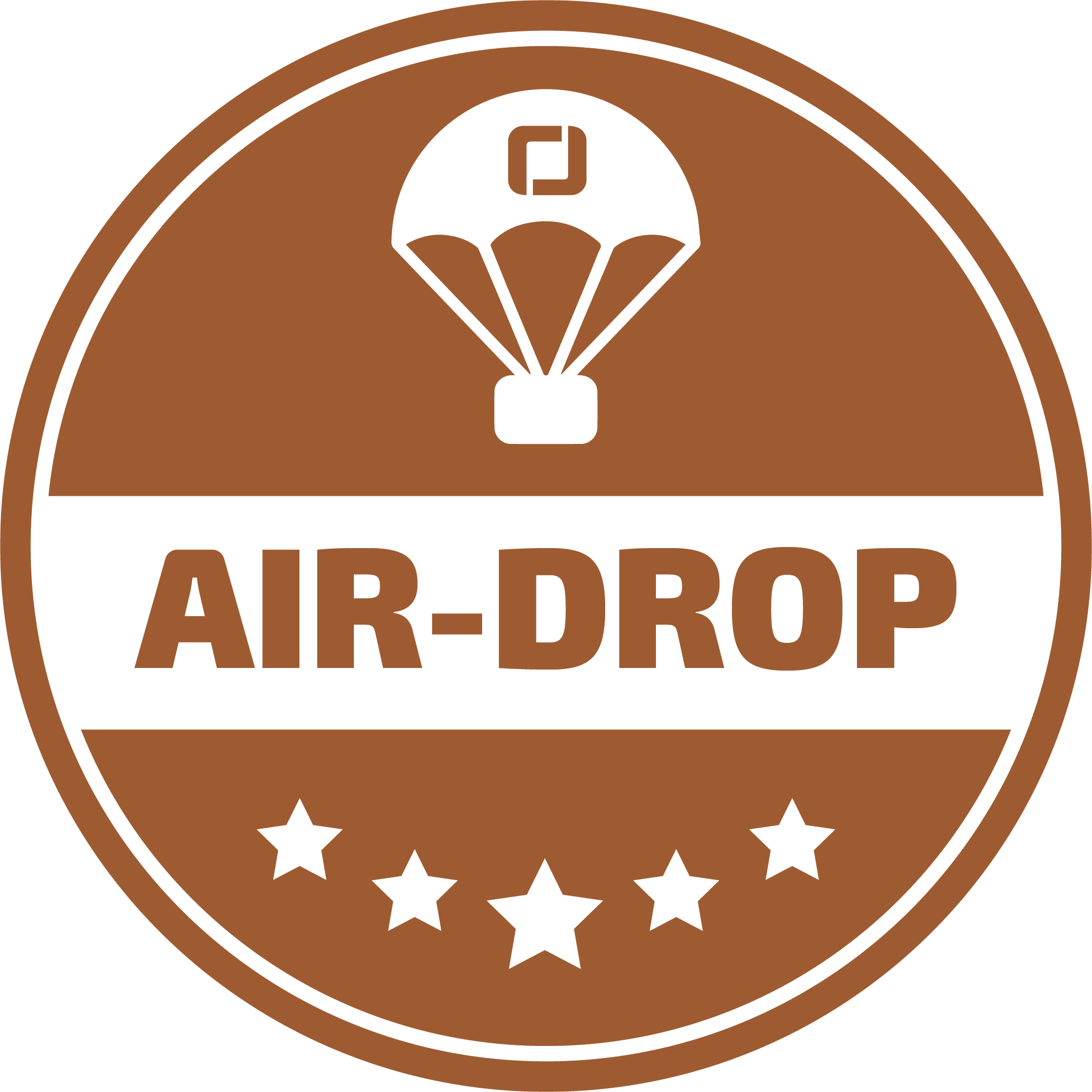 air drop icon, package with a parachute